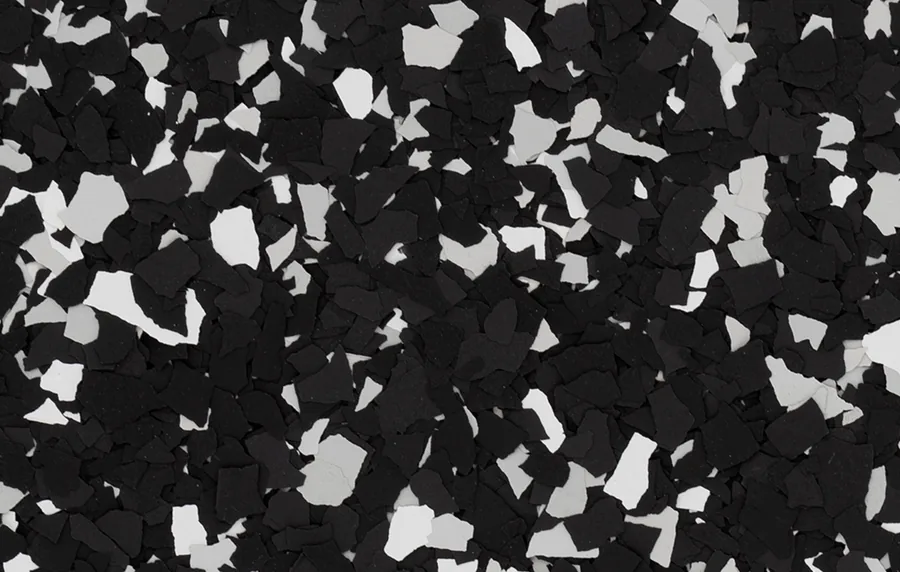 Raven flake floor color sample
